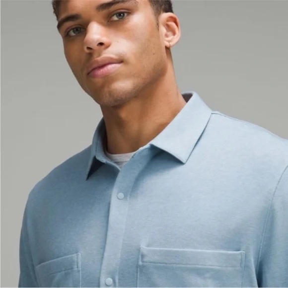 Lululemon Athletica Baby Blue Soft Knit Overshirt - Picture 3 of 13